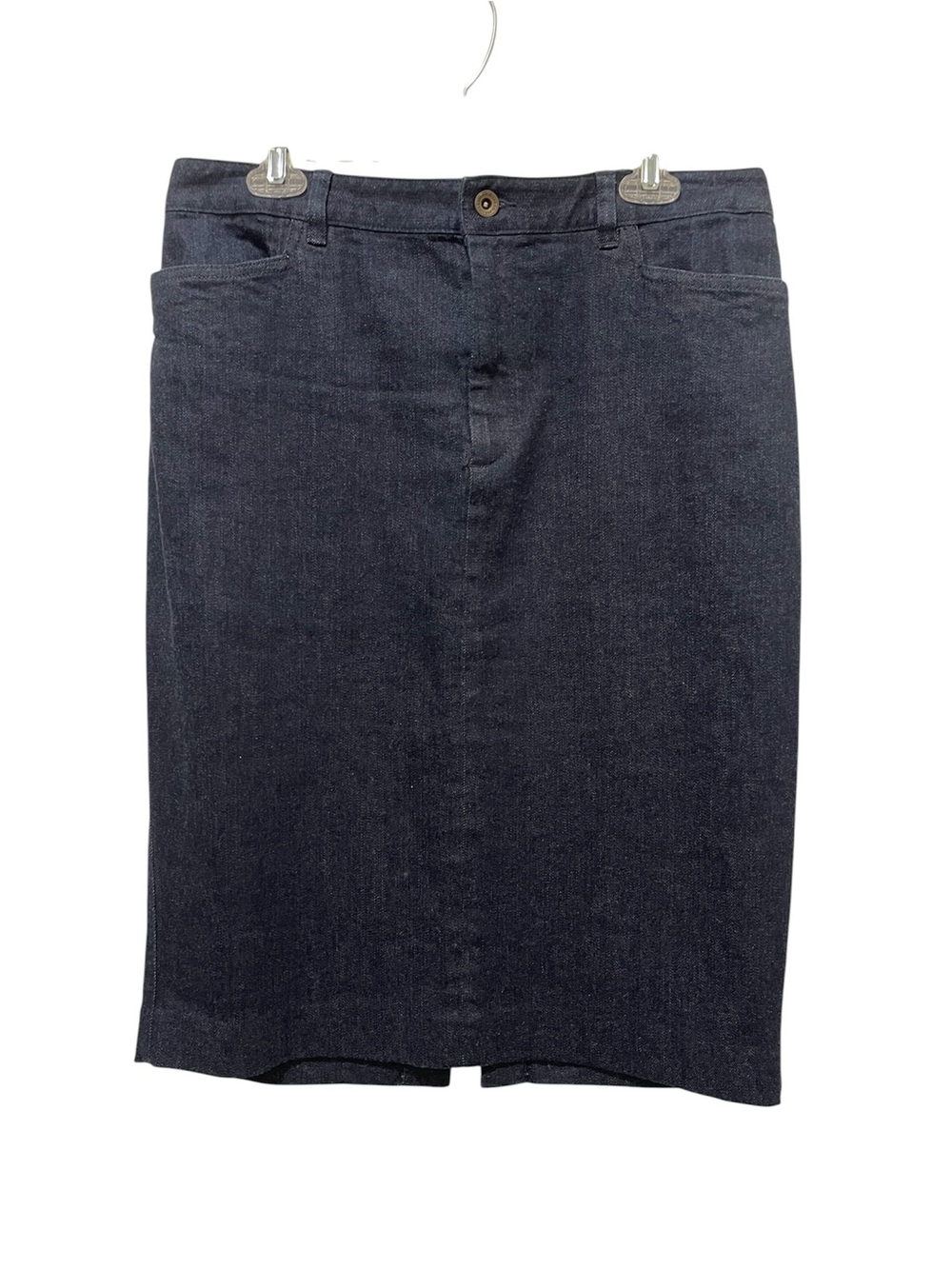 Lauren Jeans Co Premium Dark Wash Blue Denim Pencil Skirt Jean Skirt Size 12